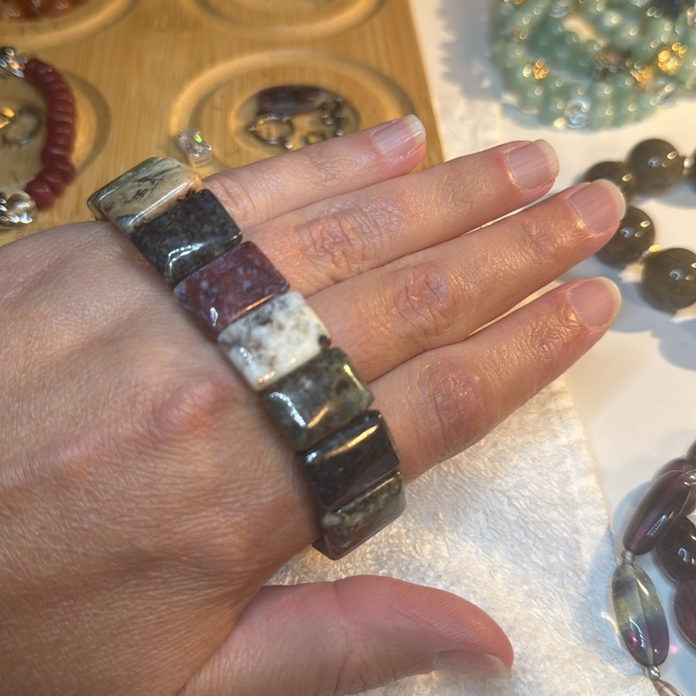 Pietersite Soft Bangle Bracelet